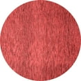 thumbnail image 1 of Ahgly Company Indoor Round Abstract Red Modern Area Rugs, 6' Round, 1 of 4