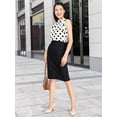 thumbnail image 3 of Freejoy Womens Pencil Skirts Stretch Office Work Skirt Knee Length High Waist Midi Ponte Bodycon for Business Casual, 3 of 6