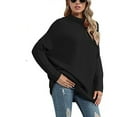 thumbnail image 3 of Vedolay Sweaters for Women 2023 Lightweight Oversized Pullover Tops Black,S, 3 of 4