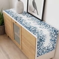 thumbnail image 4 of Blue Green Eucalyptus Leaves Table Runner - 70 Inch Long, Kitchen Dining Table Runner Dresser Scarves, Spring Summer Botanical Farmhouse Decor for Coffee Tables Wedding Party Banquet, 4 of 8