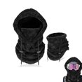 thumbnail image 1 of Máscara de felpa Hat BOVVSKY Sherpa Hood, resistente al viento y al frío, 1 of 7