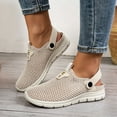 thumbnail image 3 of Rokment Mesh Orthopedic Walking Clogs Mules Shoes with Back Strap for Women Men Lightweight Breathable Athletic Arch Support Memory Foam Plantar Fasciitis Slides Sandals Beige Size 6.5, 3 of 5