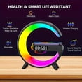 thumbnail image 5 of Multifunctional Wireless Speaker with Sunrise Reminder, RGB Rhythm Light, and Fast Wireless Charging Function, Suitable for All Phones That Support Wireless Charging, Ideal Bedroom Wake-up Lights, 5 of 7