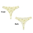 thumbnail image 3 of Balery Green Pears Tangas de Algodón para Mujer con Estampado – Ropa Interior Sexy, Transpirable, G-string-Large, 3 of 6