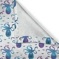 thumbnail image 4 of Ambesonne Octopus Valance Pack of 2, Polygonal Animal Design, 54"X18", Blue Purple White, 4 of 5