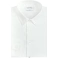 thumbnail image 3 of Calvin Klein Men's Slim Fit Non Iron Point Collar Dress Shirt White Size 15.5X34X35, 3 of 4
