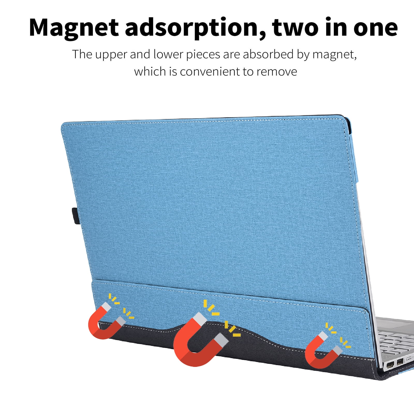 Laptop Case Cover for 15.6" Hp ProBook 450 G10 G9 G8 2023-2021 / ProBook 455 G10 G8 G9 Notebook Sleeve ，2-in-1 Protective PU Leather case