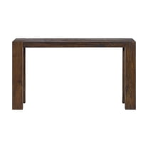Alaterre Furniture Classic Solid Wood Console Table - 56in Modern Farmhouse Entryway Table, Brown