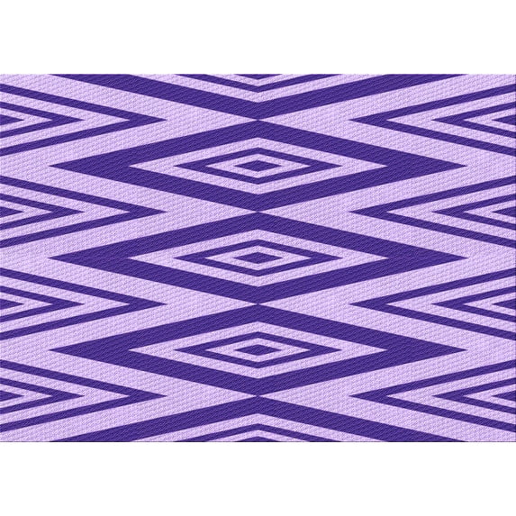 Ahgly Company Machine Washable Indoor Rectangle Transitional Mauve Purple Area Rugs, 2' x 5'