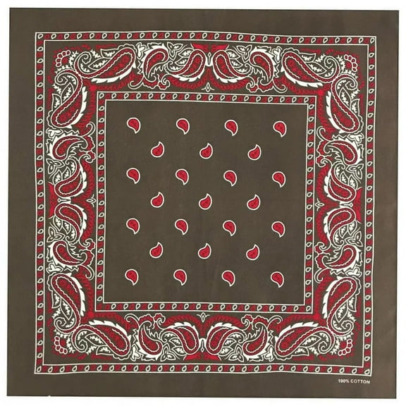 Flower Print Neckerchief Bandana Adult Western Paisleys Bandanas Fashion Scarf Street Dance Headscarf Hiphop Headcovering