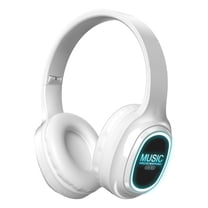 CXALSSY X3 Active Noise Cancelling Headphones, Over-Ear Headphones with Mic for Kids/Adults/Teen/School/TV, White