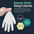 thumbnail image 6 of 200Pcs Disposable Gloves, PVC Gloves Latex Free Powder-Free Health Glove Cleaning Rubber Glove for Kitchen Cooking Cleaning Food Handling(L Size), 6 of 9