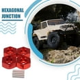 thumbnail image 3 of Adaptador de cubo hexagonal de rueda Bewildely 12MM para 1/12 ECX ECX01011 Rojo, 3 of 6