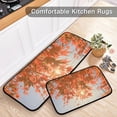 thumbnail image 5 of SKYSONIC Fall Red Maple Leaves Kitchen Rugs 2 Pieces, Autumn Sky Floor Mat Room Area Rug Washable Carpet Perfect for Living Room Bedroom Entryway, 5 of 7