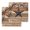 Light Brown, variant on Texas Star Vintage Kitchen Dish Towels for Drying Dishes Set of 3, Berry Burnt Orange Brown Wooden Waffle Weave Microfiber Hand Tea Bathroom Towels Quick Dry & Absorbent Towel 15.7x23.6