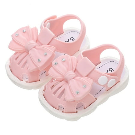 

Thaisu Baby Girls Sandals Summer Soft Sole Bow Princess Dress Flats Walking Shoes for Toddler Newborn Infant