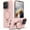 Pink, variant on For Motorola Edge 50 Fusion / G96 5G Case (Compatible With MagSafe)  With Invisible Magnetic O-Ring Stand Military-Grade Shockproof Phone Case,White