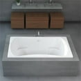 thumbnail image 4 of Malibu Home Oceanside Rectangle Whirlpool Bathtub 72"x 42"x 26" in Biscuit, 4 of 5