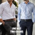 thumbnail image 4 of Fianmy Men's Reversible Belt 1 Piece, 1 3/8" Leather Dress Casual Belt for Men, Trim to Fit for Elegant Style, 4 of 8