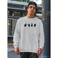 thumbnail image 2 of Sign Language Iv Sweatshirt Men -Emma Scarvey Designs, Male XX-Large, 2 of 4