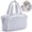 Blue Stripe, variant on Makeup Bag Travel Toiletry Bag for Women, Wide Open Large Cosmetic Bags Make up Organizer with Handle, Wet Pocket, for Towel Toiletries, Checkerboard