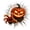 Pumpkin, variant on Halloween Cracked Glass Window Clings Pumpkin 3D Spooky Window Cling Break-in 3D Cracked Glass Window Decals Halloween Spooky Decorations Wall Sticker for Home Glass Doors Parties Storefront