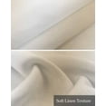 thumbnail image 6 of Beige White Ombre Kitchen Valances for Windows Farmhouse Linen Window Valance Curtain for Living Room Window Treatment Country Minimalist Abstract Gradient Valance Rod Pocket Topper, 60 x 18 Inch, 6 of 6