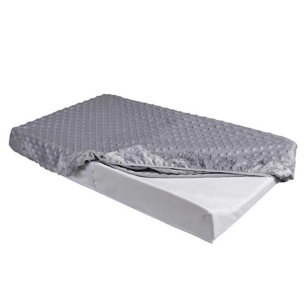 Kidicomfort Peva Changing Pad with Grey Minky cover 