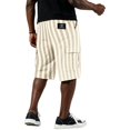 thumbnail image 6 of Mens Baggy Shorts Drawstring High Waist Striped Cargo Shorts Summer Causal Sport Shorts with Multi-Pockets, M, 6 of 6