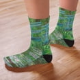 thumbnail image 4 of CafePress - The Japanese Footbridge By Claude Monet - Unisex Novelty Printed Crew Adult Socks, 4 of 5