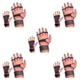 thumbnail image 3 of maskred 2pack/lot Stay Comfortable And Secure With Durable Weight Lifting Gloves Pink S 5Set, 3 of 6
