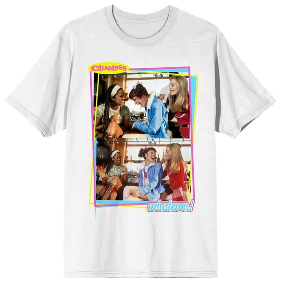 Clueless Fun Moment Still Art Women's White T-Shirt-Medium