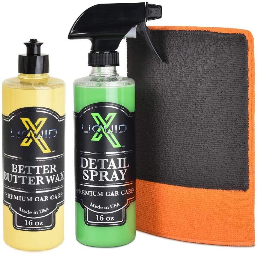 Liquid X Paint Restoration Kit Clay Mitt, Detail Spray, Butter Wet