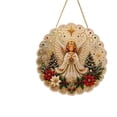 thumbnail image 5 of Dalang Holiday Door Hanging Sign, Gemmed Acrylic Wreath Plaque, Shimmering Seasonal Mantel Entryway Covered Porch Home Accent, 7.9 in, 5 of 7