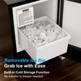 thumbnail image 6 of RIOXC 15" W Under Counter Ice Maker  No Drain Required Stainless Steel Freestanding & Built-in Crescent Ice Machine, 12LBS Storage for RV, Marine & Home, ETL, 6 of 11