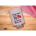 thumbnail image 2 of Dog Themed Gifts For Women I Work Hard So My Pit Can Have A Better Life Heart 24-Pack Ultra Slim Can Drink Thermocoolers Party Pack, 2 of 8