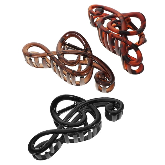 Homoyoyo Multi Acrylic Hair Clips 3 Pack - Elegant Design, Strong Hold, Versatile Hair Accessories for Women