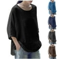 thumbnail image 4 of Oalirro Round Neck Summer Tops for Women Casual T Shirts Tunic Tops, 4 of 4