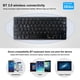 thumbnail image 4 of sweethay Teclado portátil de 78 teclas, teclado silencioso compatible con Bluetooth, tabletas, teclado inalámbrico, teléfonos móviles, Juegos de teclado y mouse para computadora, 4 of 6