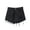 Black, variant on MIXUE Jeans For Women Denim Solid Color High Waist Sexy Wide Leg Shorts Sportswear,Blue,XXL