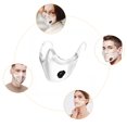 thumbnail image 3 of Masque Transparent pour Adultes, Anti-Éclaboussures, Bouclier Buccal Clair pour Extérieur et Intérieur avec Valve d'Air Noire Workhe, 3 of 9