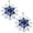 Blue-22022, variant on Greenidea 2 Pcs Christmas Red Snowflake Ornaments for Christmas Decorations, 2023 Snowflake Ornaments for Christmas Tree Decorations, Hanging Resin Snowflake Christmas Ornaments