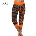 thumbnail image 3 of Mujeres Pantalones de yoga Pantalones deportivos al aire libre interior Pantalones cortos de ejercicio Jogging Drawstring Leggings de cintura ajustable Ropa de gimnasio Naranja XXL seitruly OD003018-23, 3 of 7