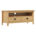 thumbnail image 2 of vidaXL TV Stand Hill Honey Brown 43.3"x15.7"x18.5" Solid Pine Wood, 2 of 18