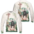 thumbnail image 3 of Easter Egg Newfoundland Bunny Ear Welcome Spring Truck All Over Print 3D Sweatshirt Unisex Merch Newfie Dog Lover Gifts - 12002, 3 of 6