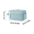 thumbnail image 2 of Large Capacity Pencil Case 3Compartments, Pencil Pouch Bag with Zipper Portable Handle, Pen Case Bag Stationery Organizer for Office College School Adults Teen Girls Boys Men Women,, 2 of 5