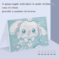 thumbnail image 4 of Dailycode Light Switch Plate Covers 3 Gang Wall Plate Plastics Outlet Covers for Kitchen Home Office Decor Cute Cinnamoroll Sanrio in Cup, 4 of 8