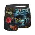 thumbnail image 2 of KLL Butterfly Flower Skull A Men's Cotton Boxer Briefs Underwear-Medium, 2 of 8