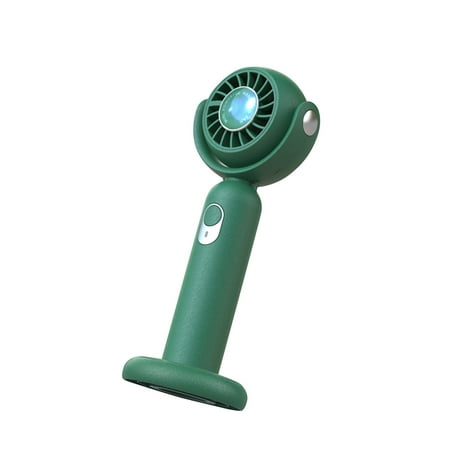 

Portable Handheld Fan Turbo Bladeless Fan with Base Personal Small Desk Fan with Phone Holder Mini Fan Small Makeup lash Fan for Women Girls Kids Outdoor (Green)
