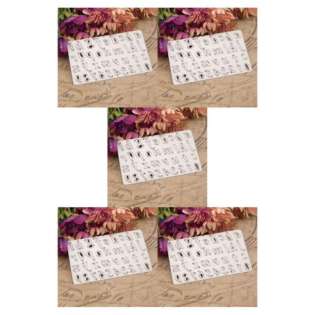 Transemion Embossing Die Mold DIY Art Scrapbooking Craft Making Stamper Frame Household Reusable Stencil Mould Decoration 1 5Set